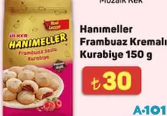 ÜLKER HANIMELLER FRAMBUAZ KREMALI KURABİYE 150 G